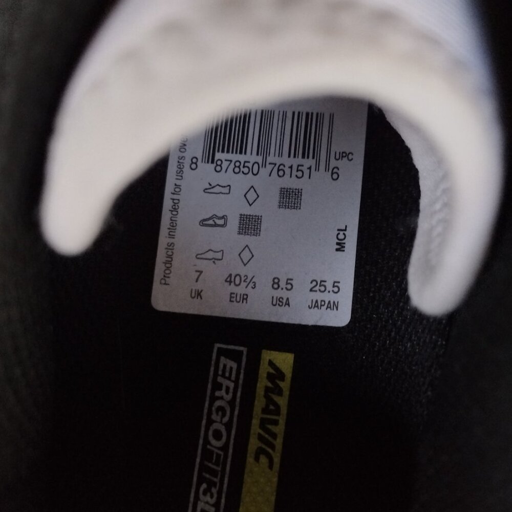 Mavic Ergo Fit 3D road Bike cycling shoes Mens US 8.5 - Picture 9 of 9